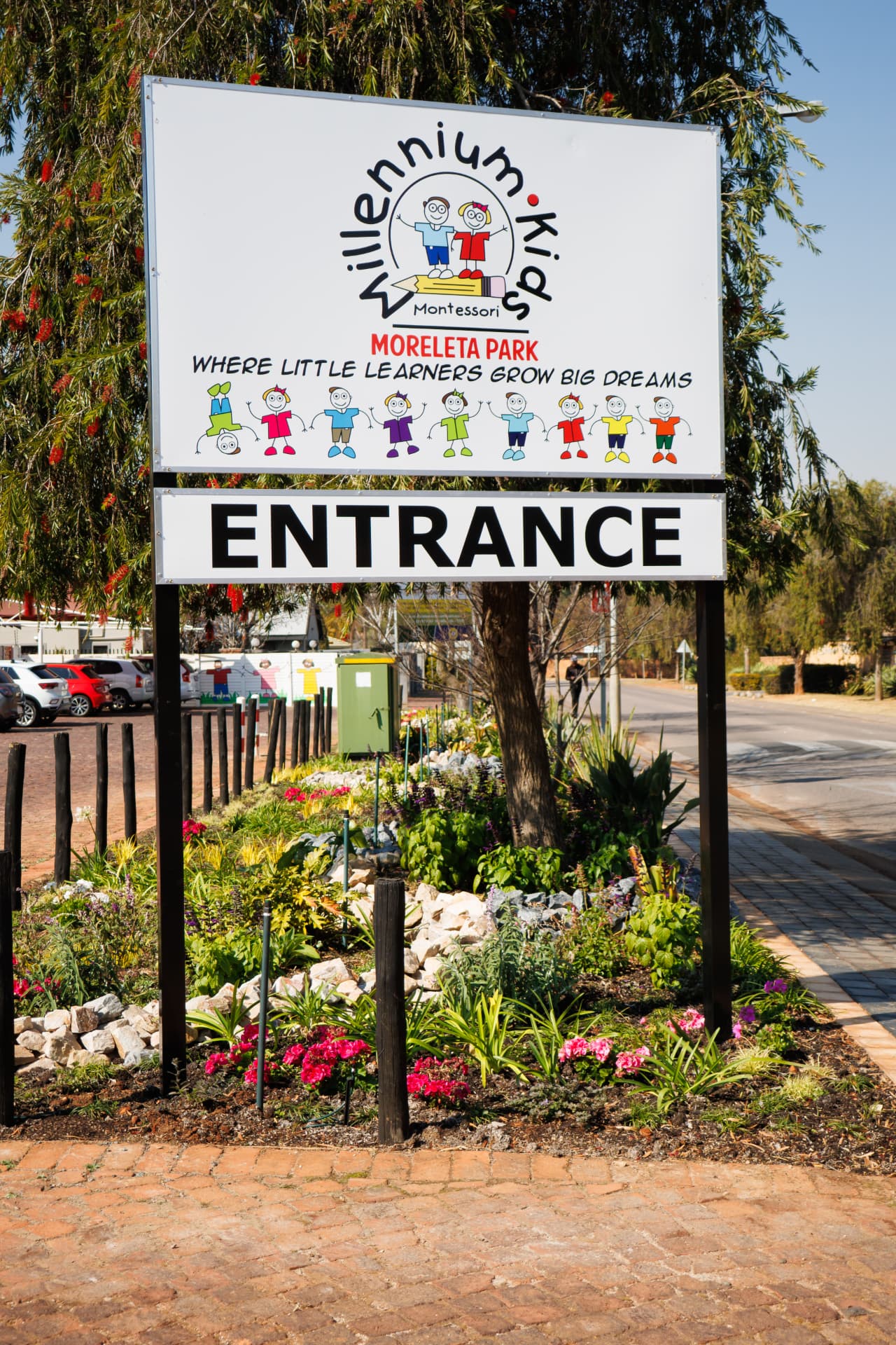 Millennium Kids Montessori entrance sign